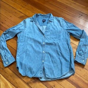 Gap denim chambray shirt